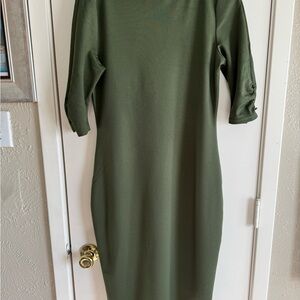 Unique Vintage Green Wiggle Dress